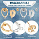 Unicraftale 4 Pairs 2 Colors 304 Stainless Steel Stud Earring Findings STAS-UN0038-08-4