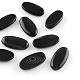 Oval Dyed Brazil Black Agate Natural Gemstone Cabochons G-R261-05-2