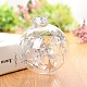 Transparent Plastic Fillable Ball Pendants Decorations XMAS-PW0002-02B-02-1