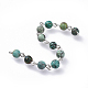 Chaînes de perles de turquoise (jaspe) africaines naturelles AJEW-JB00504-04-2
