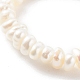 Anelli elastici con perline di perle d'acqua dolce coltivate naturali RJEW-JR00348-01-3