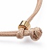 Bracelets cordon coréen unisexe en polyester ciré BJEW-JB04597-03-3