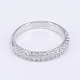 Brass Micro Pave Cubic Zirconia Finger Rings RJEW-E145-19P-19mm-1