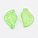 Lime Green Leaf Transparent Acrylic Pendants X-TACR-80831-1
