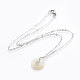 Brass Real Platinum Plated Cable Chains Pendant Necklaces NJEW-JN02259-04-1
