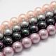 Rainbow Plated Shell Pearl Bead Strands BSHE-L025-4mm-M-1