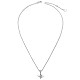TINYSAND Starburst 925 Sterling Silver Cubic Zirconia Pendant Necklaces TS-N345-S-2