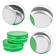 BENECREAT 20 Packs 60ml Green Round Tin Cans Screw Top Aluminum Cans for Storing Spices CON-BC0005-70B-01-3