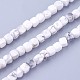 Chapelets de perles en howlite naturelle G-F619-35-1