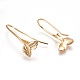 Brass Earring Hooks X-KK-R058-092G-2