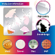 Modello di stencil per testa di animali benecreat DIY-WH0279-143-3