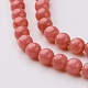 Chapelets de perles rondes en jade de Mashan naturelle G-D263-10mm-XS18-4