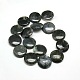 Natural Flat Round Moss Agate Beads Strands G-L245-12-2