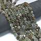 Натуральный зеленый лодолит кварц / садовый кварц / бусины из зеленого фантомного кварца G-K389-A71-01-2
