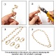 Brass Micro Pave Clear Cubic Zirconia Screw Carabiner Lock Charms ZIRC-T010-10G-4