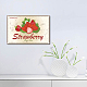 Creatcabin süße saftige erdbeeren wählen sie ihr eigenes retro metallschild vintage blechschild lustige wandkunstdekorationen für hausbar café küche restaurant AJEW-WH0157-027-7