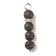 Ciondoli rotondi in pietra lavica naturale PALLOY-JF01515-2