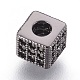 Perles de zircone cubique micro pave en Laiton ZIRC-F088-026B-2