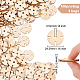 OLYCRAFT 200Pcs Wooden Gear Wheel Unfinished Wooden Gears Undyed Wood Pendants Gear Slices Mini Wooden Sliced Pendant Decoration Poplar Natural Wood Beads for DIY Crafts Art Decoration WOOD-OC0002-63-2