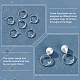 Fornituras de anillo ajustables de latón dicosmetic 50pcs FIND-DC0002-26-4
