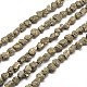 Natural Pyrite Nuggets Beads Strands G-I125-87-1