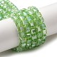 Electroplate Glass Beads Strands EGLA-D018-6x6mm-33-2