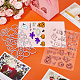 Craspire 1pc francobolli trasparenti in plastica pvc a tema halloween DIY-CP0008-83-4