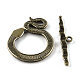 Tibetan Style Snake Toggle Clasps TIBE-A5836-AB-NR-2