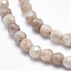 Galvaniser des perles de pierre de soleil naturelles G-K256-17-4mm-3