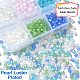 600Pcs 6 Colors Imitation Jade Electroplate Glass Beads Strands GLAA-YW0003-28-4