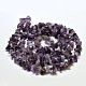 Chip Natural Amethyst Beads Strands G-N0134-19-3