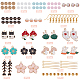 Sunnyclue kits de fabrication de boucles d'oreilles pendantes de dessin animé bricolage DIY-SC0019-63-2