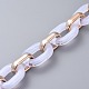 Imitation Gemstone Style Acrylic Handmade Cable Chains AJEW-JB00517-01-2