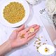 PandaHall Elite 800pcs 5mm Smooth Round Spacer Beads Iron Golden Seamless Loose Metal Beads for DIY Jewelry Making Findings IFIN-PH0023-79-2
