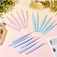DICOSMETIC 3Sets 3 Colors Stainless Steel Beading Tweezers Sets TOOL-DC0001-01-3
