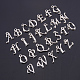 Pendentifs de l'alphabet en alliage PALLOY-PH0012-29-5