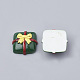 樹脂カボション  クリスマスプレゼント  濃い緑  22.5x23x10mm CRES-N009-05-2