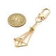 Brass Pouch Empty Stone Holder for Keychain KEYC-TA00025-01-4