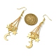Alloy Macrame Pouch Dangle Earring for Stone Bead Holders EJEW-TA00288-4