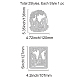 GLOBLELAND 2Pcs 2 Style Carbon Steel Cutting Dies Stencils DIY-DM0002-93-2