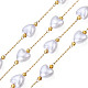 Catene di perline cuore di perle in plastica abs CHS-N003-11-3