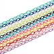 Chaînes porte-câbles acryliques opaques 11 couleurs PACR-CJ0001-12-1