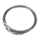 Unicraftale 50pcs 201 cordón de collar de alambre de acero inoxidable TWIR-UN0001-09-1