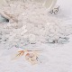 プラスチックスパンコール  縫製工芸品の装飾  ウサギの頭部  ホワイトスモーク  4x4x0.2mm PVC-R024-04A-3