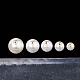 Tuercas de oreja de perlas de imitación de plástico ecológico de alto brillo MACR-S284-05B-3