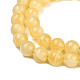 Brins de perles rondes en calcite de miel naturel X-G-N0081-10mm-13-5