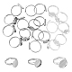 Superfindings 30pcs 3 ajustes de anillo de almohadilla de latón de estilo KK-FH0006-35-1
