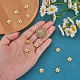 12Pcs 430 Stainless Steel Small Flower Connector Charms & Pendants JX240B-3