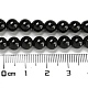 Hebras de cuentas redondas de ónix negro natural G-R198-6mm-2