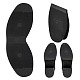 革靴・ブーツのゴム靴補修材  靴底補修パッド  ブラック  350x120x2.5mm DIY-WH0430-024C-1